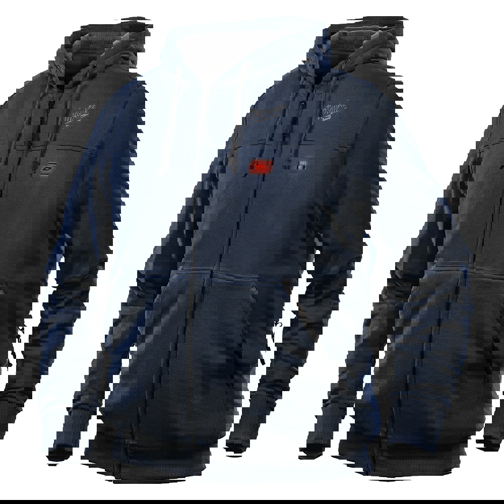 Heated Sweatshirt: Size Medium, Navy Blue, Polyester